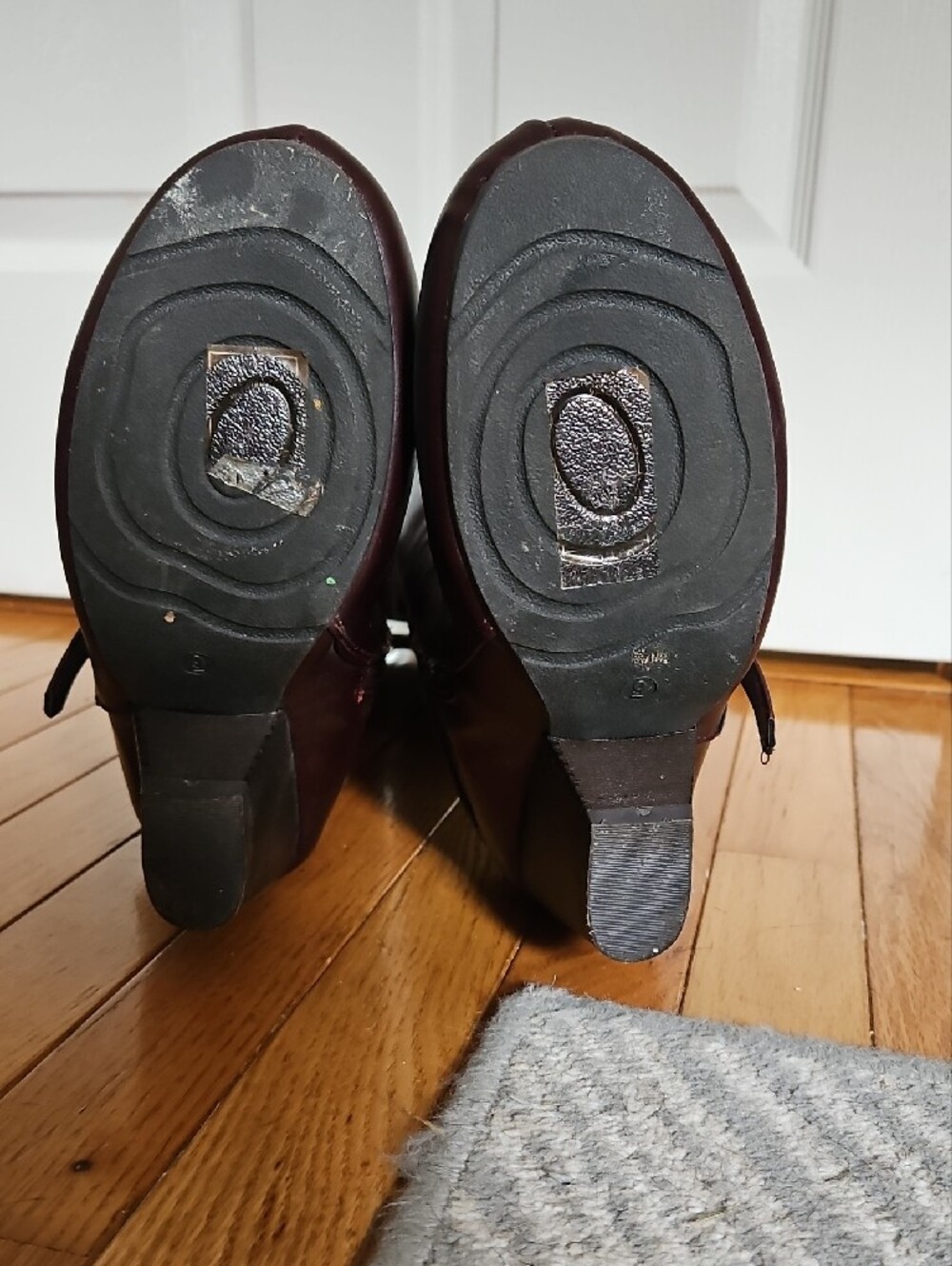 Women’s Tall Buckle Riding Style Boots in Dark Brown Leather - Picture 7 of 13